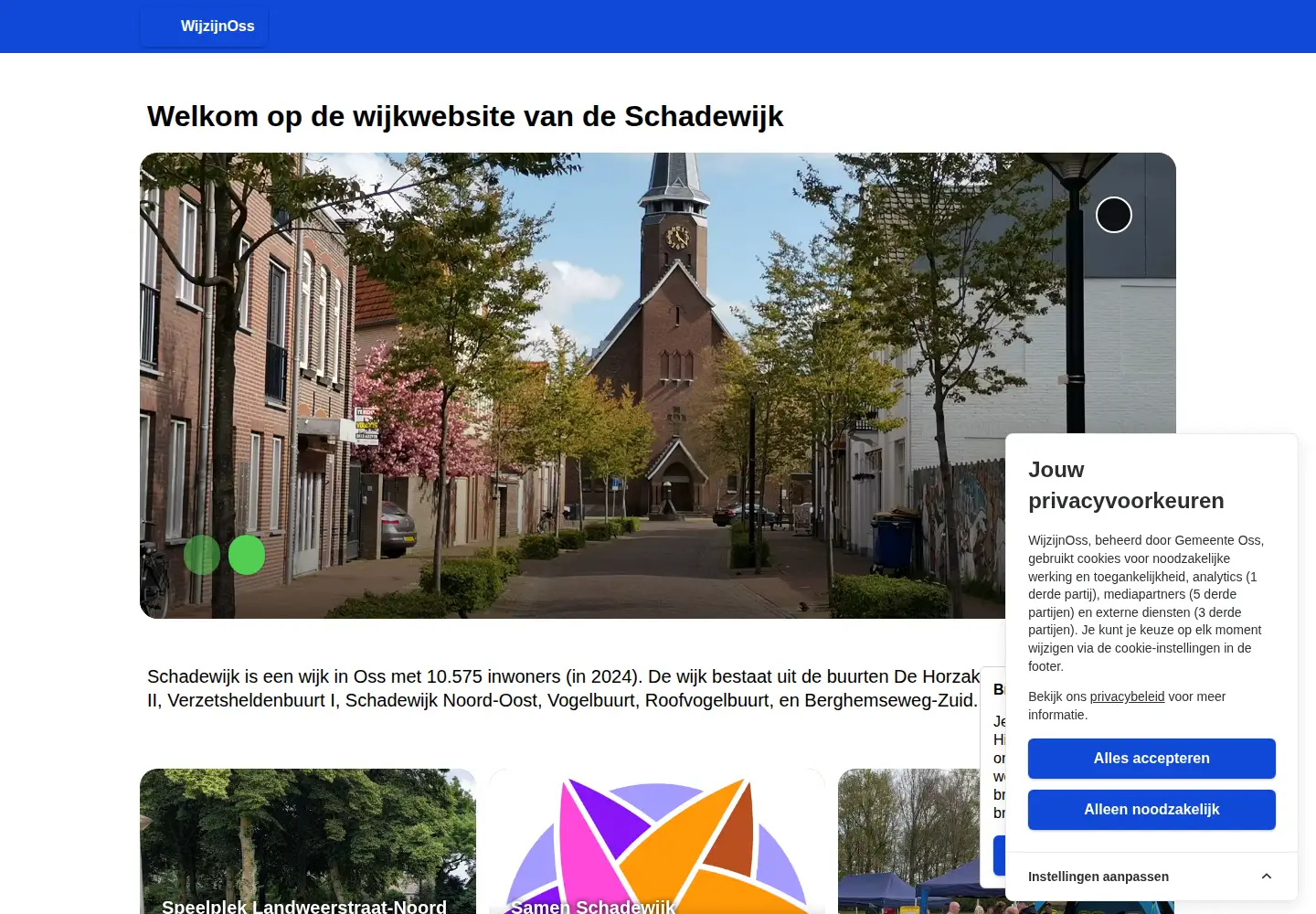 Screenshot of schadewijk-oss.nl