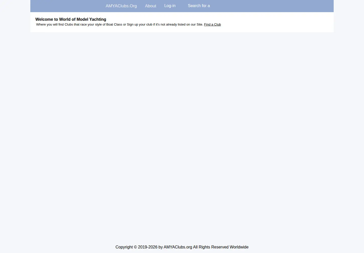 Screenshot of amyaclubs.org
