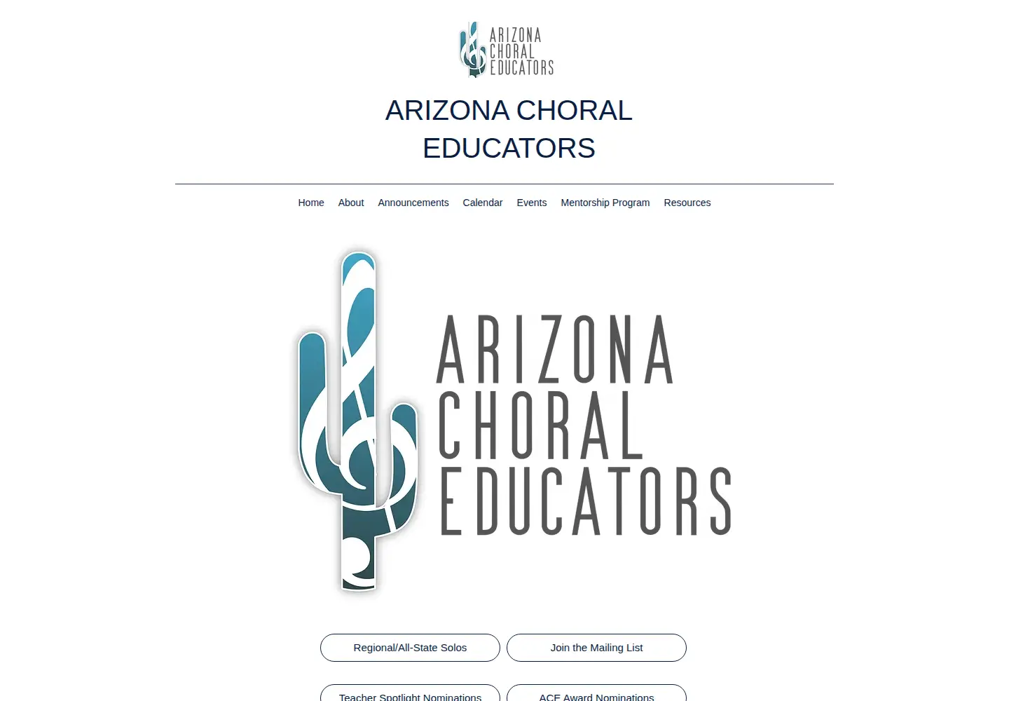 Screenshot of azchoraleducators.org