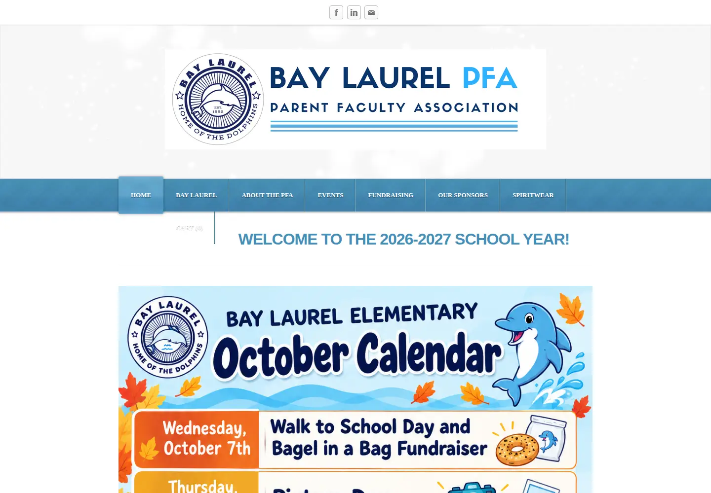 Screenshot of baylaurelpfa.org