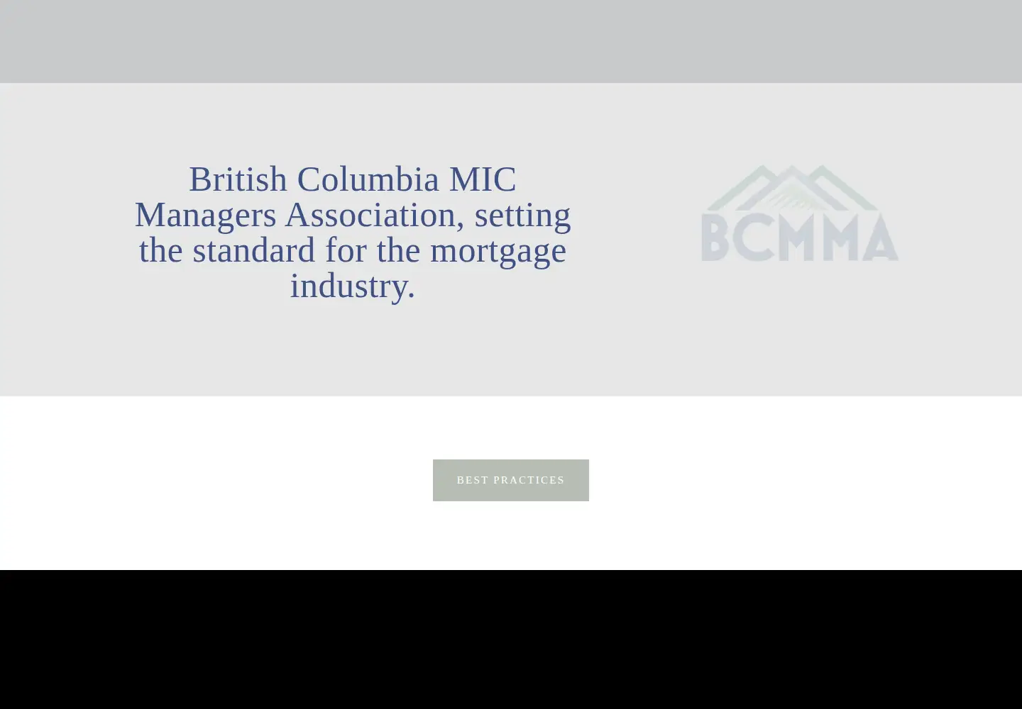 Captured homepage of bcmma.org in the current scan