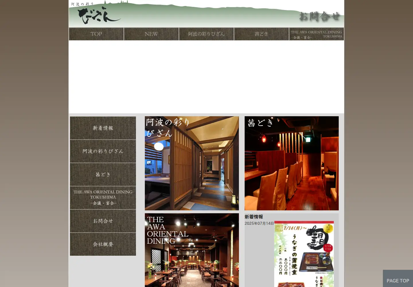 Captured homepage of bizan.org in the current scan
