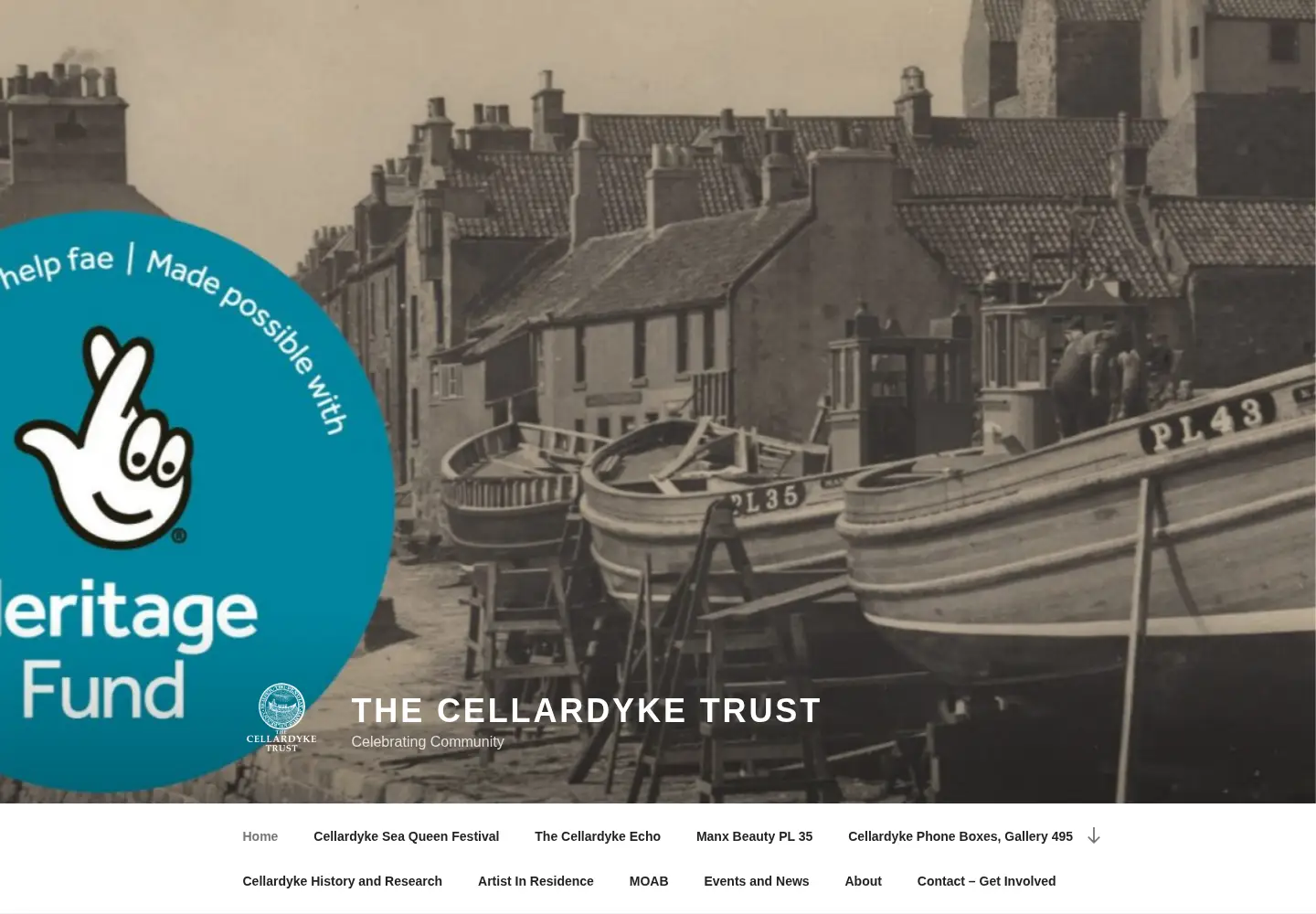 Captured homepage of cellardyketrust.org in the current scan