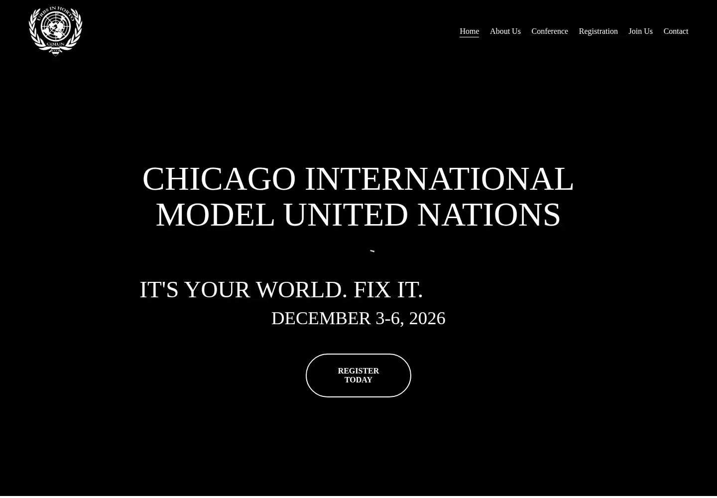 Screenshot of cimun.org