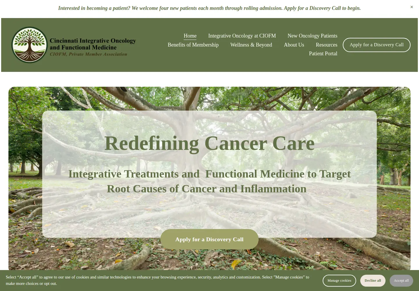 Screenshot of ciofm.org