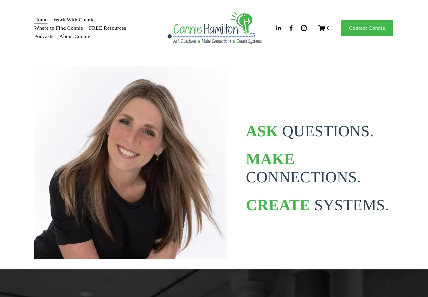 Screenshot of conniehamilton.org