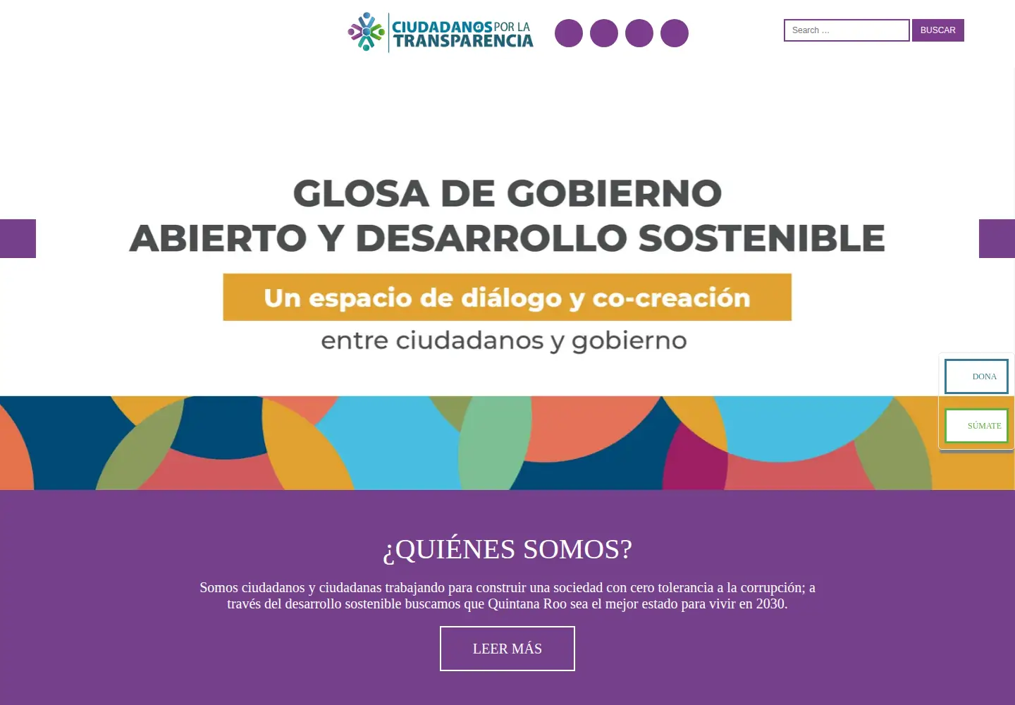 Screenshot of cxtransparencia.org