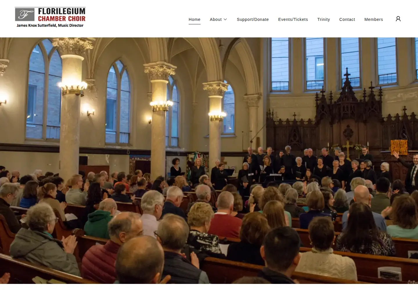 Captured homepage of florilegiumchamberchoir.org in the current scan