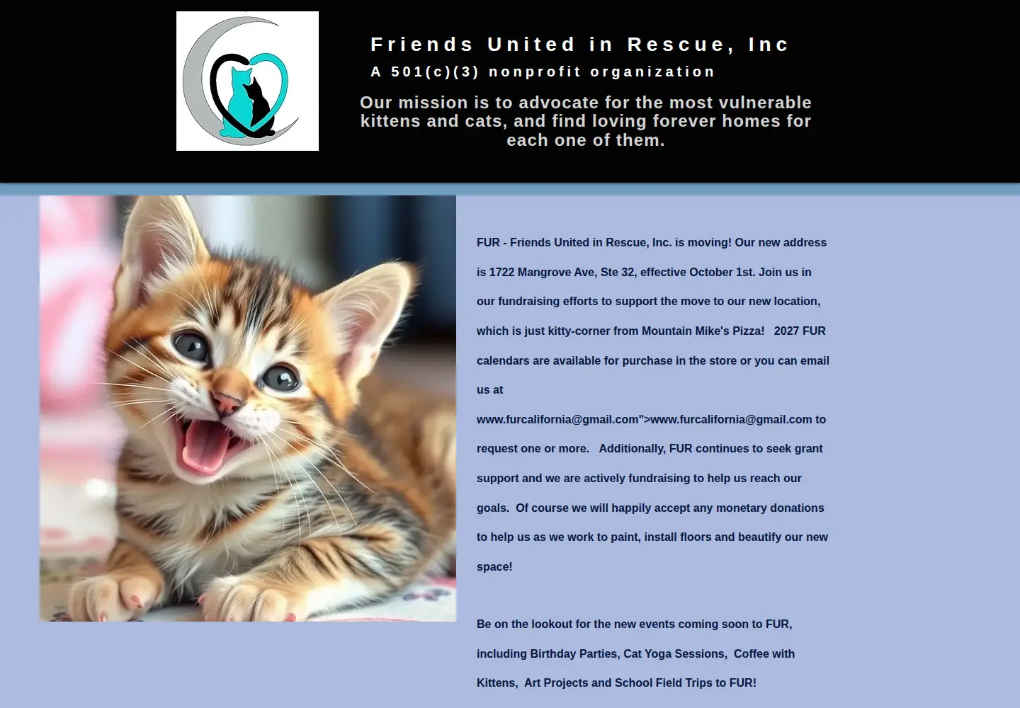 Screenshot of friendsunitedinrescue.org