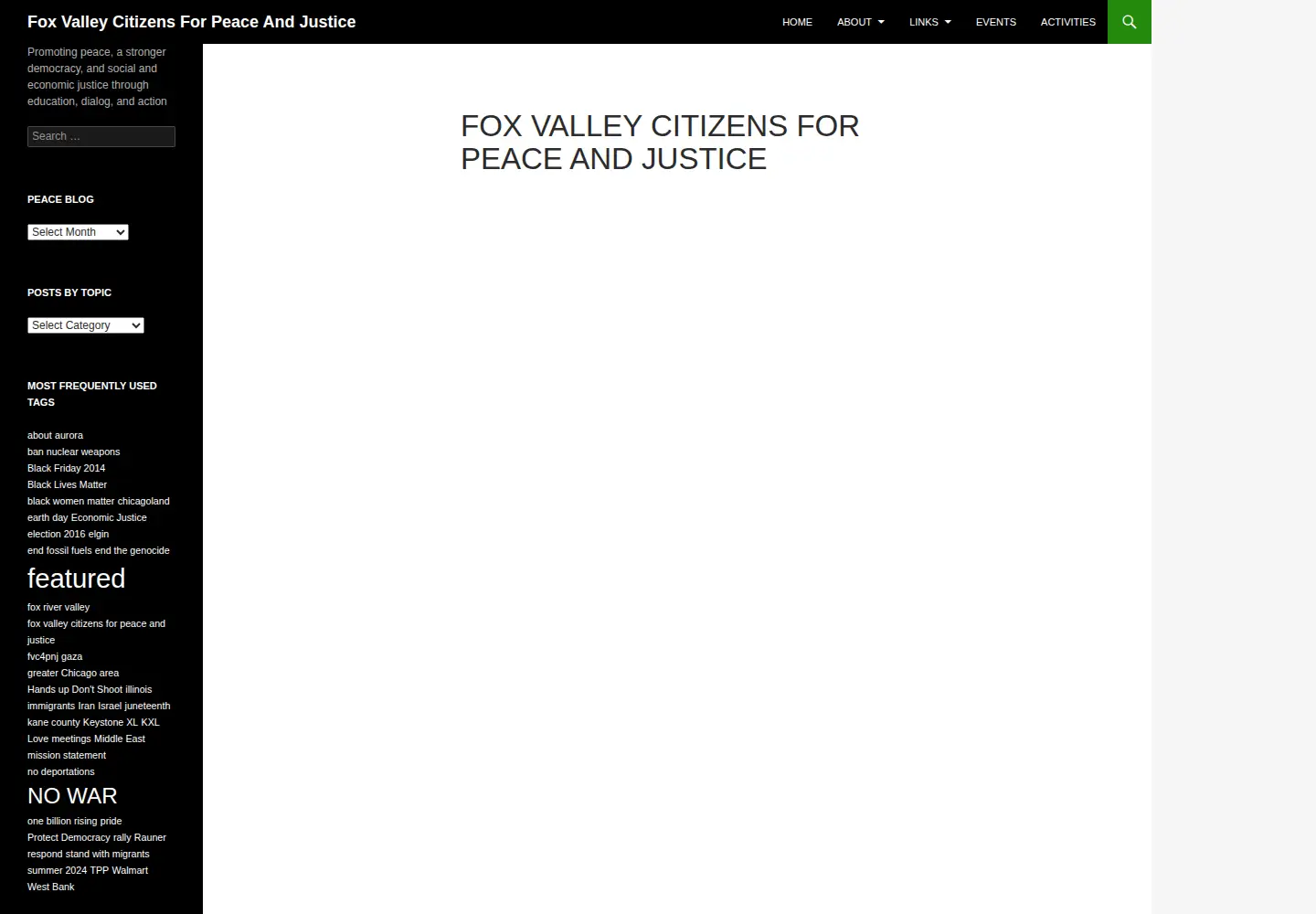 Captured homepage of fvc4pnj.org in the current scan
