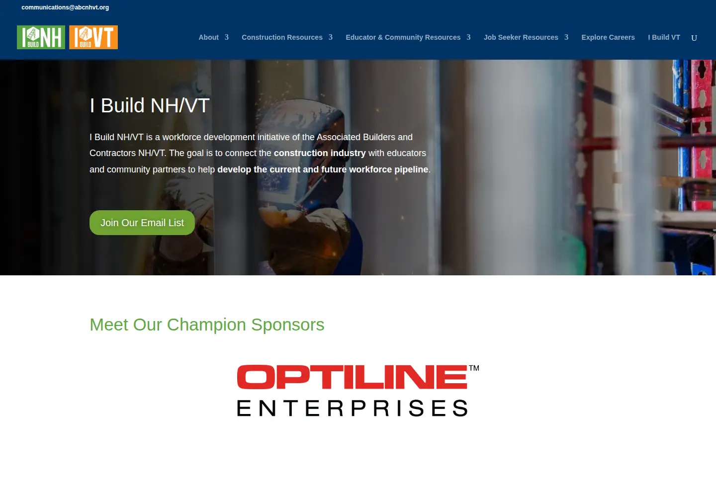 Screenshot of ibuildnh.org