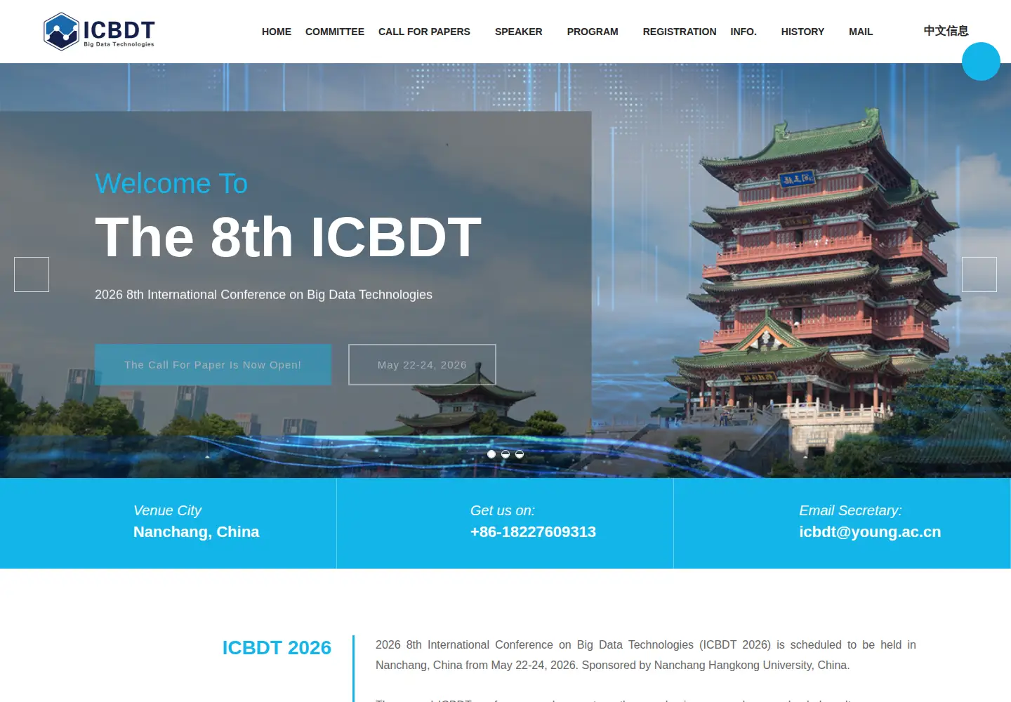 Screenshot of icbdt.org