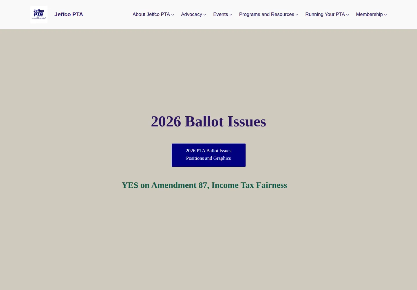 Screenshot of jcpta.org