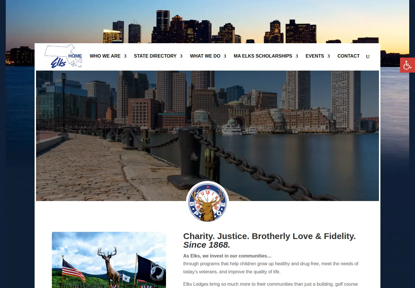 Captured homepage of maelks.org in the current scan