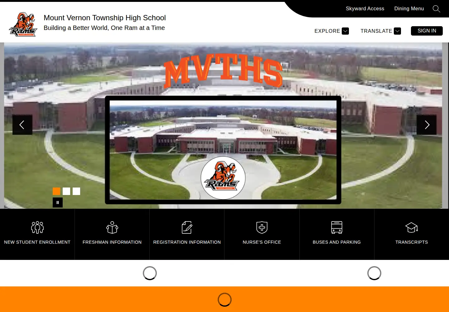 Screenshot of mvths.org