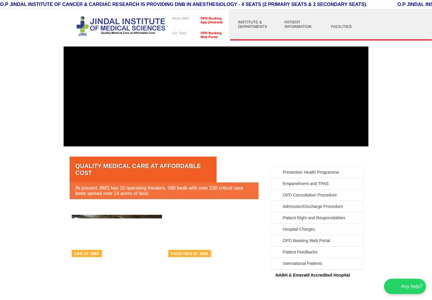 Screenshot of ncjims.org