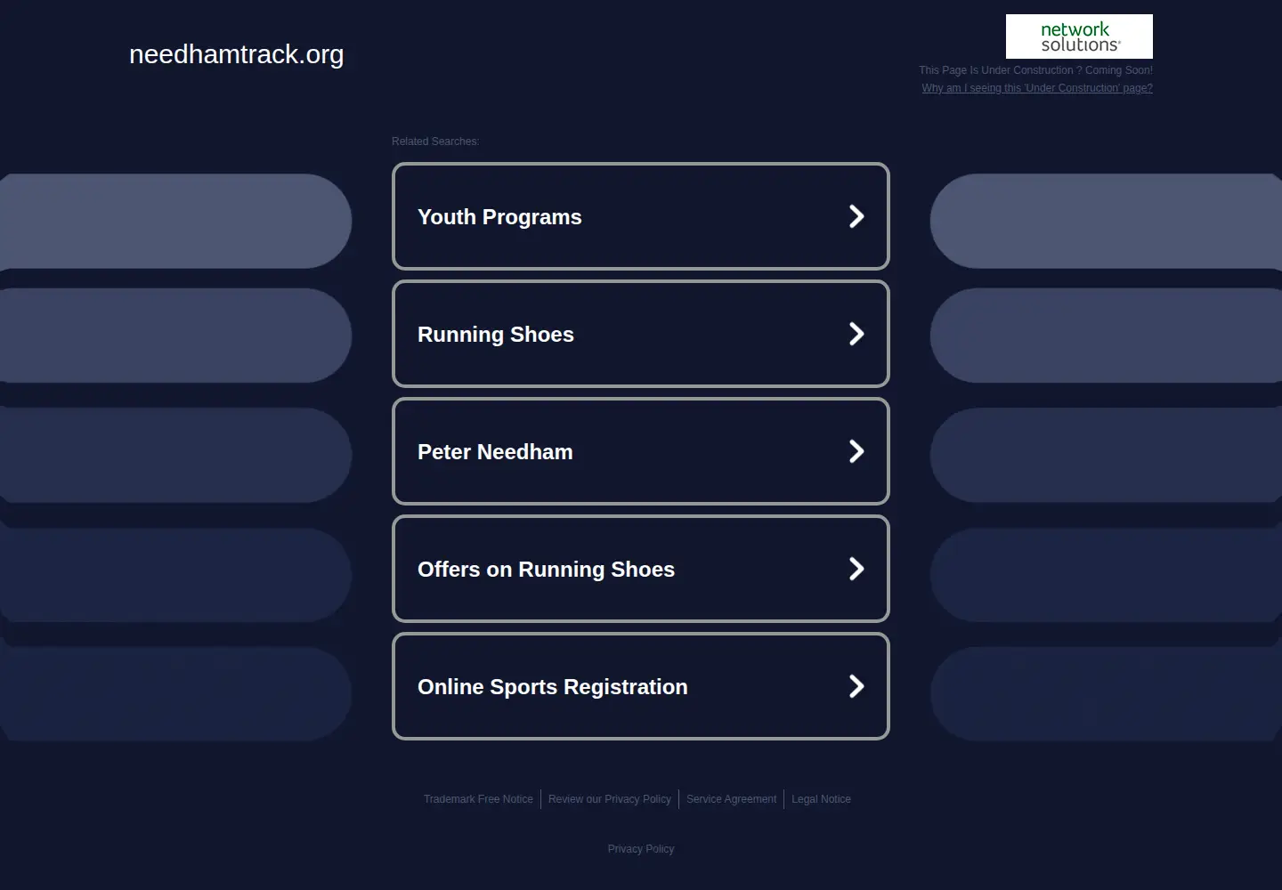Screenshot of needhamtrack.org