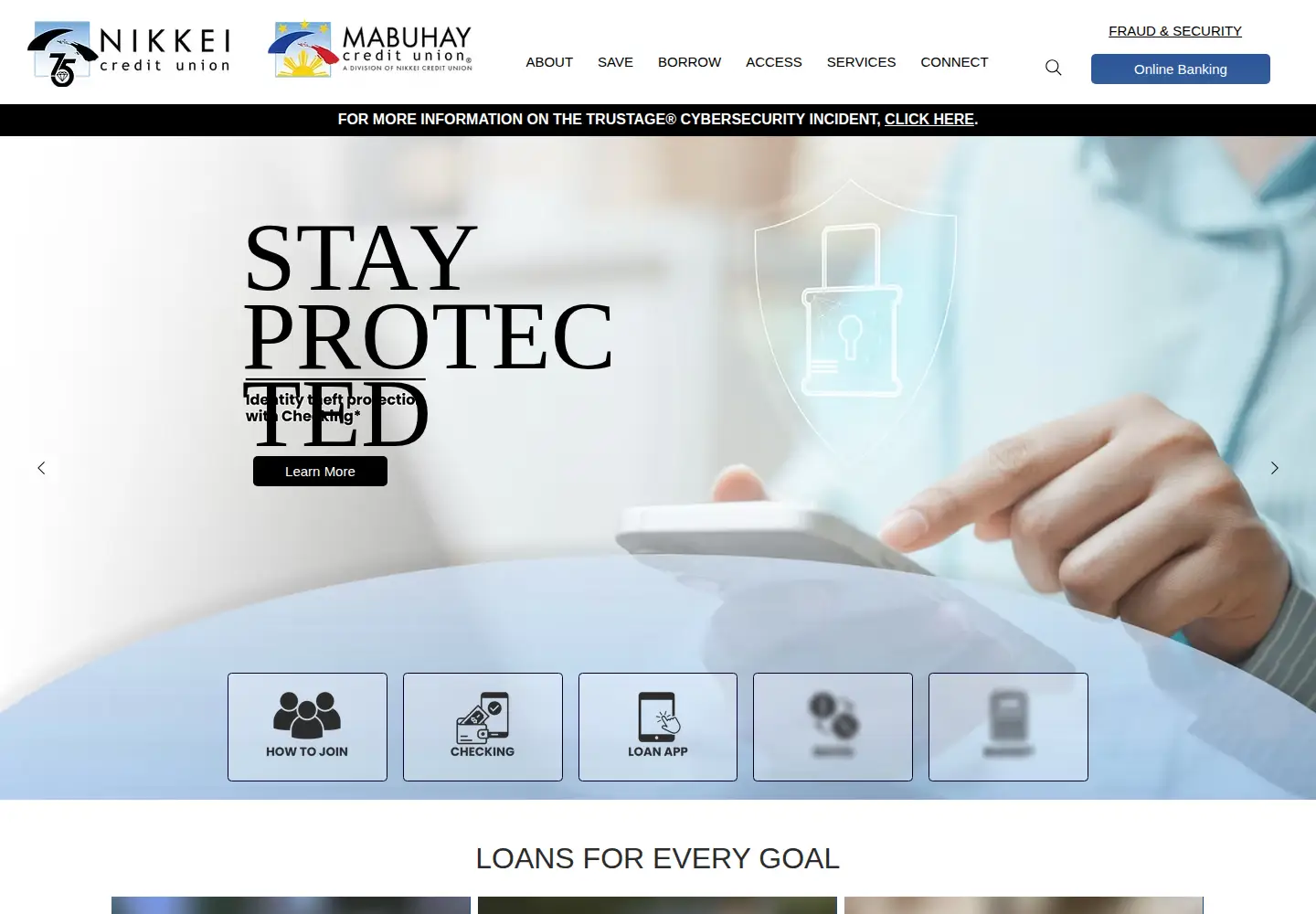 Screenshot of nikkeicu.org