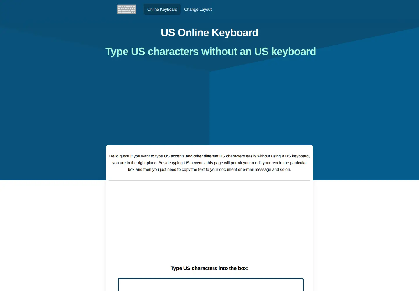 Captured homepage of online-keyboard.org in the current scan