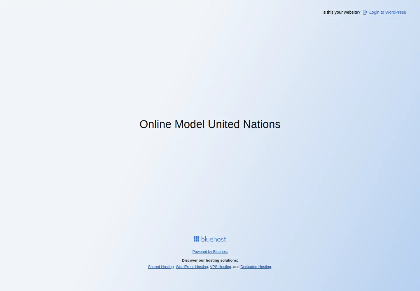 Screenshot of onlinemodelunitednations.org