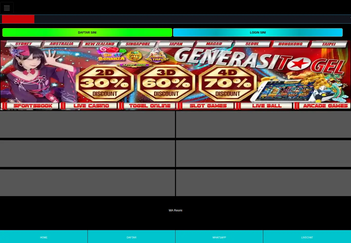 Captured homepage of pkiglobe.org in the current scan