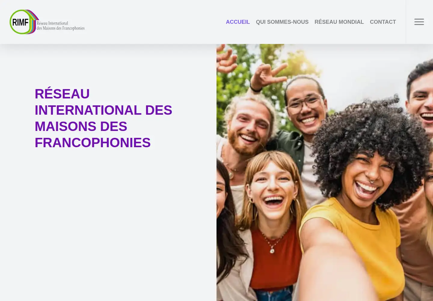 Captured homepage of rimf.org in the current scan