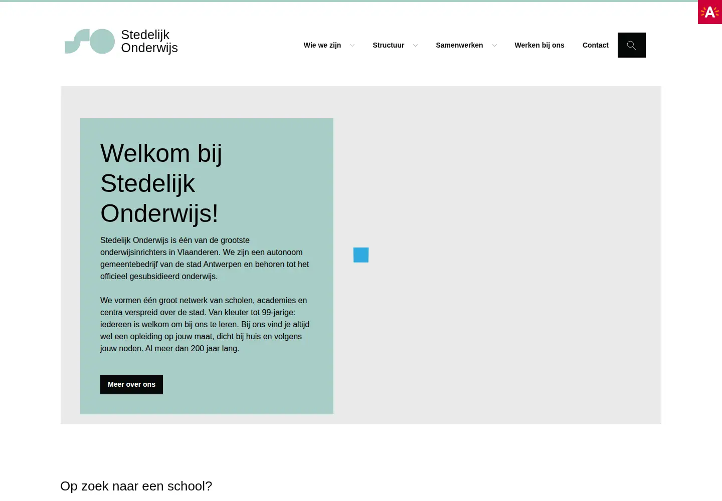 Screenshot of stedelijkonderwijs.be