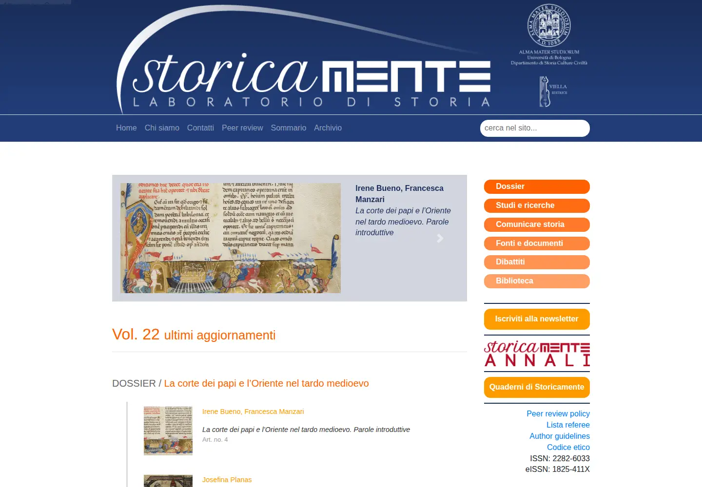 Screenshot of storicamente.org