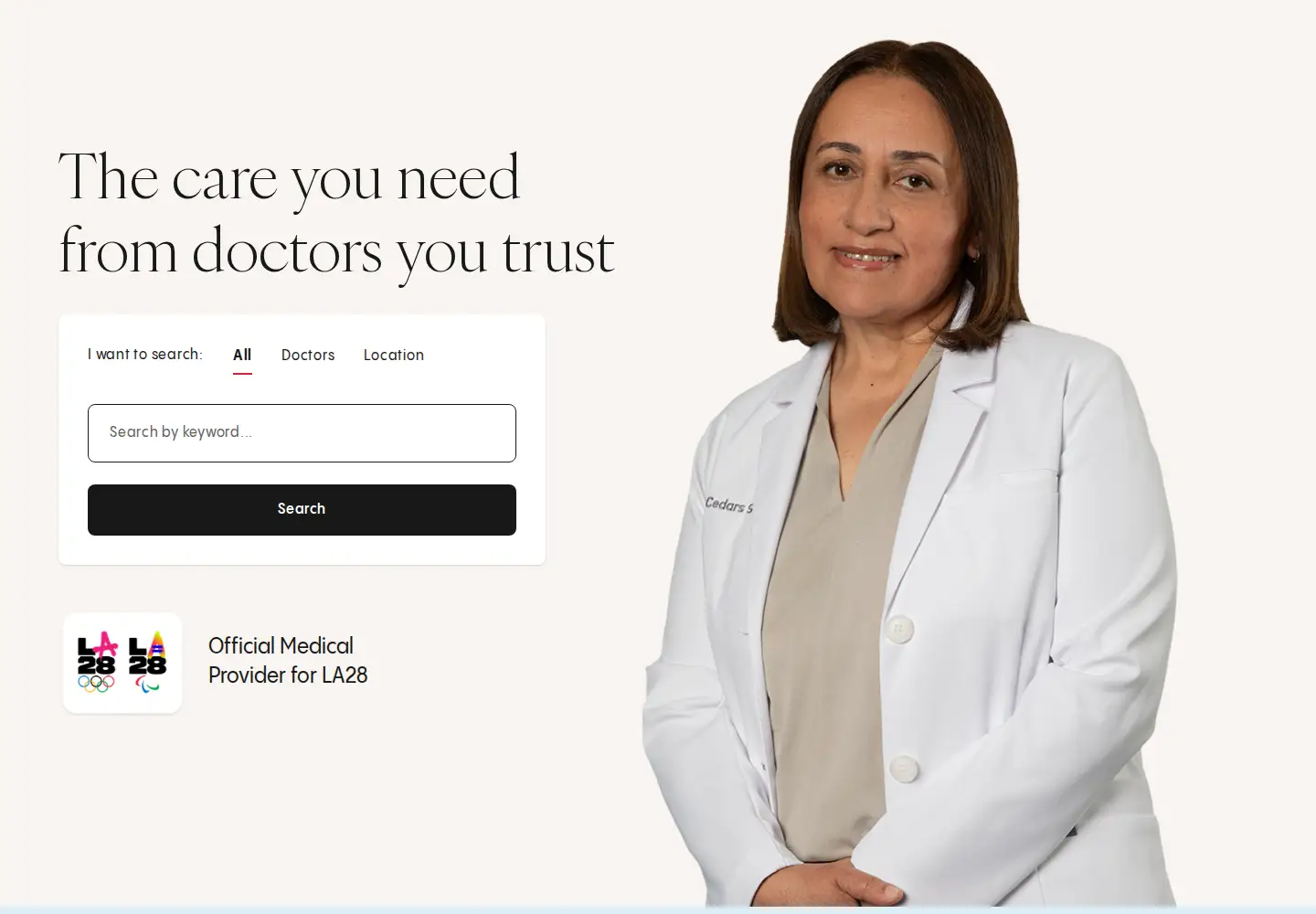 Screenshot of csmc.edu
