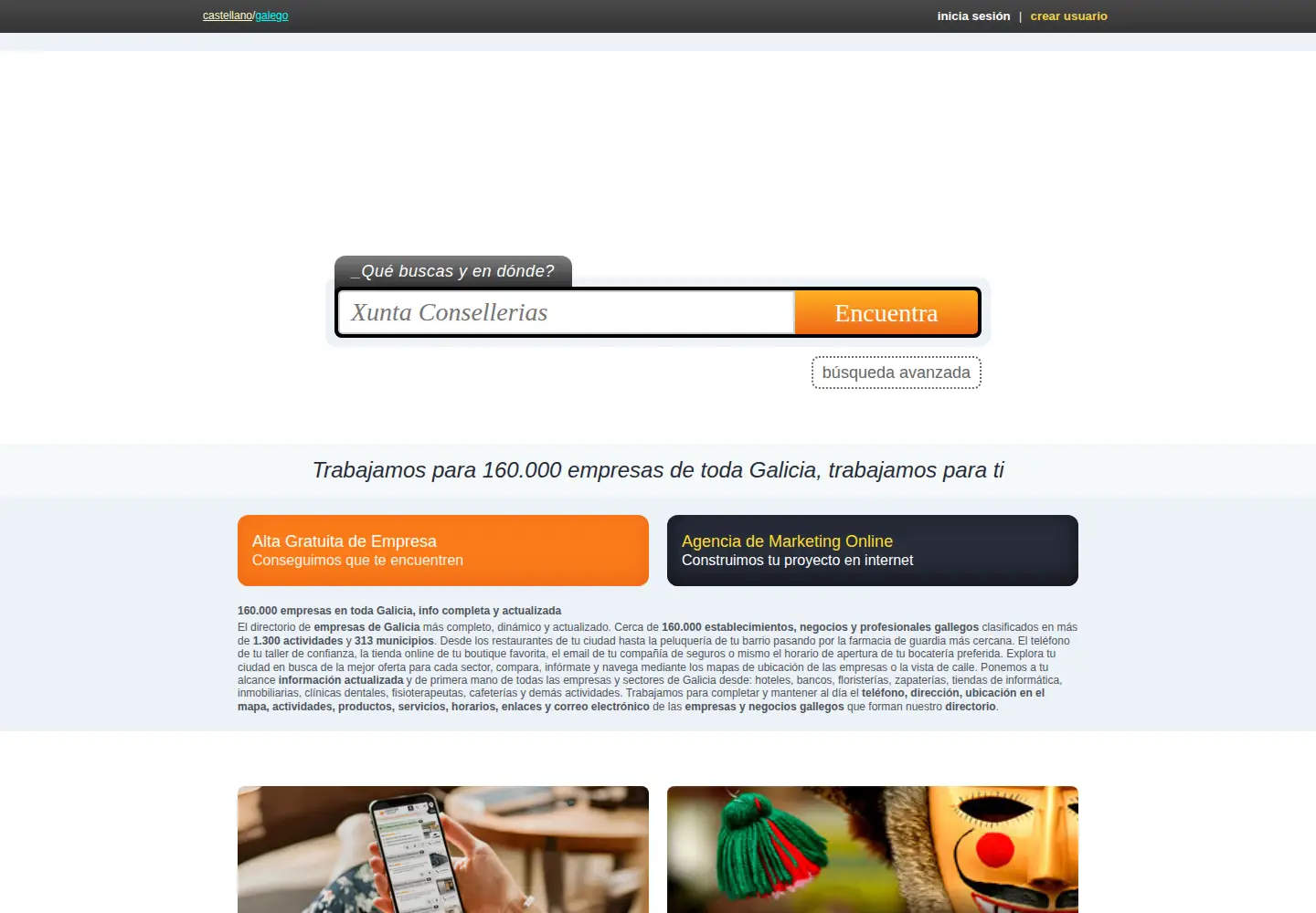 Screenshot of paxinasgalegas.es