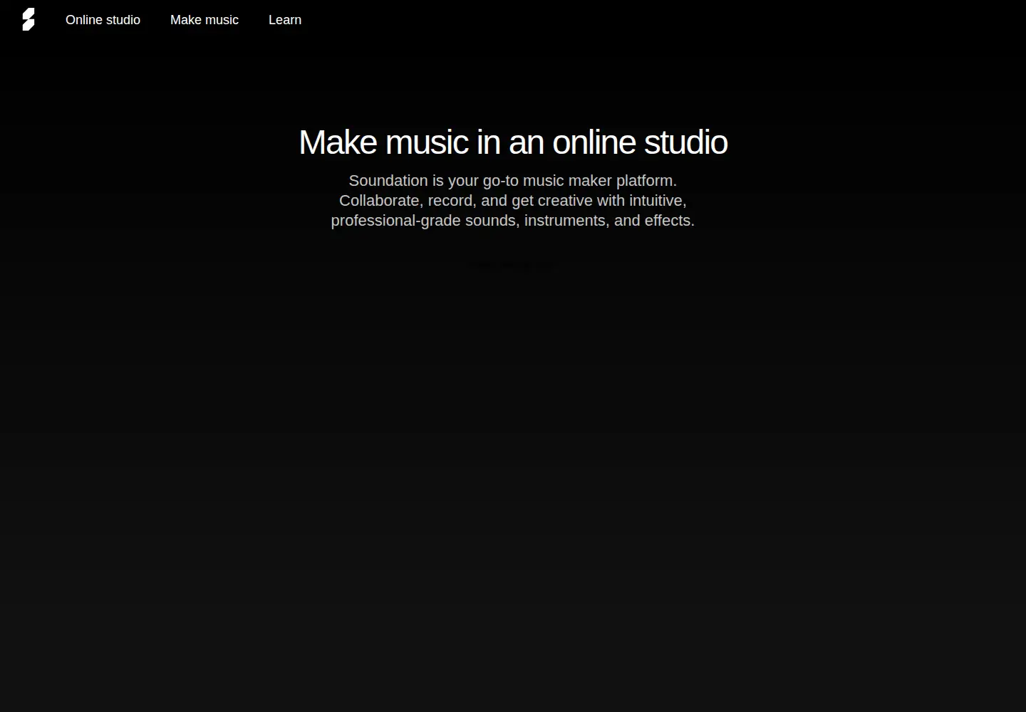 Screenshot of soundation.com