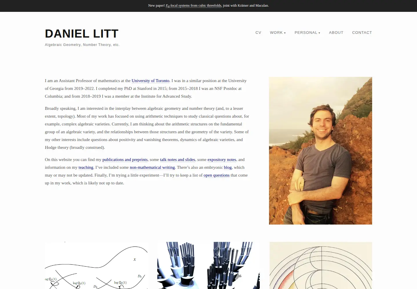 Screenshot of daniellitt.com