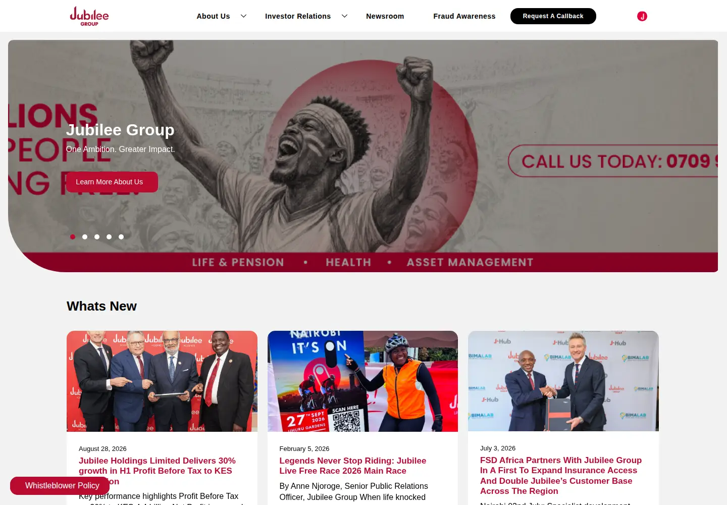 Screenshot of jubileeinsurance.com