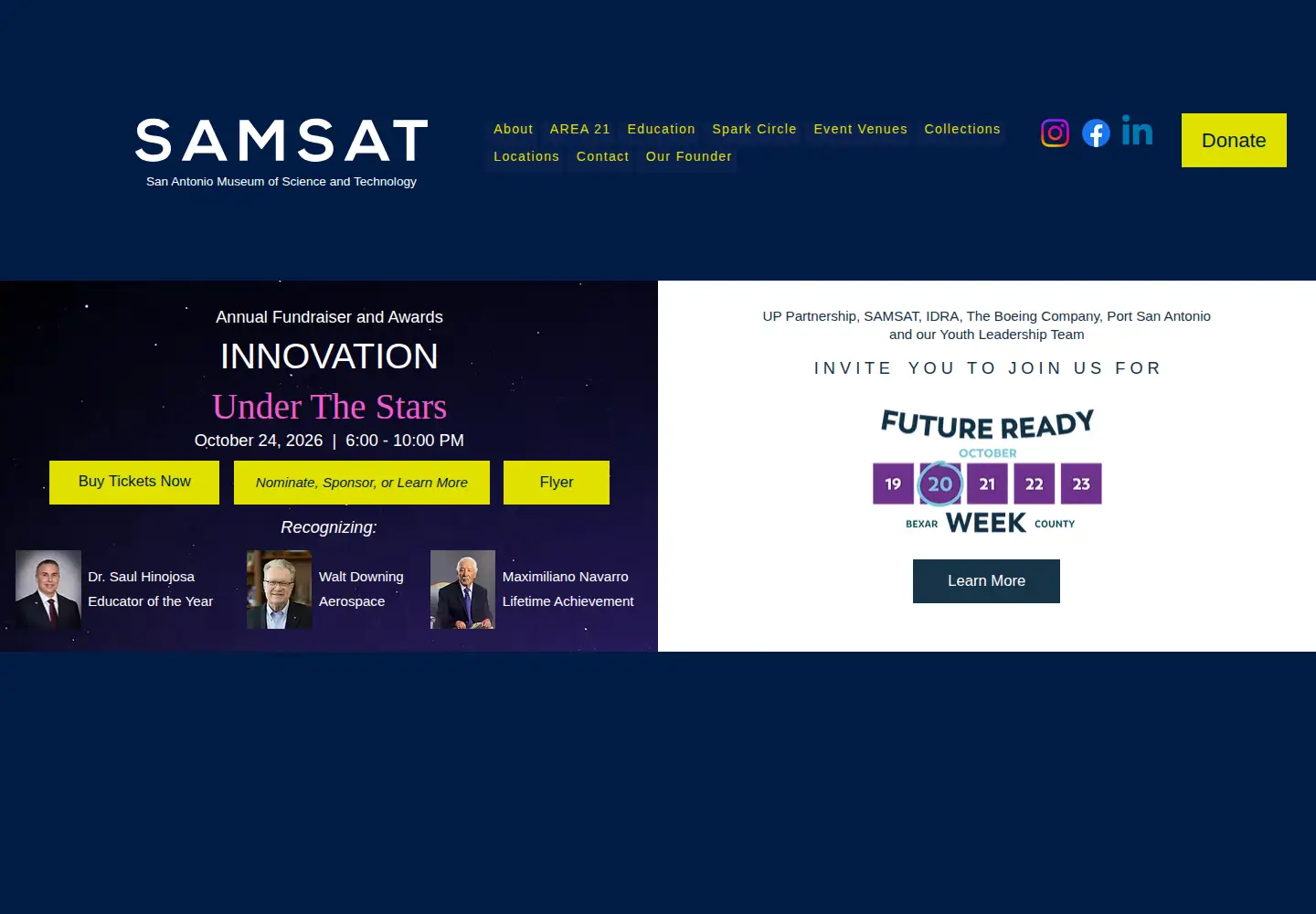 Screenshot of samsat.org