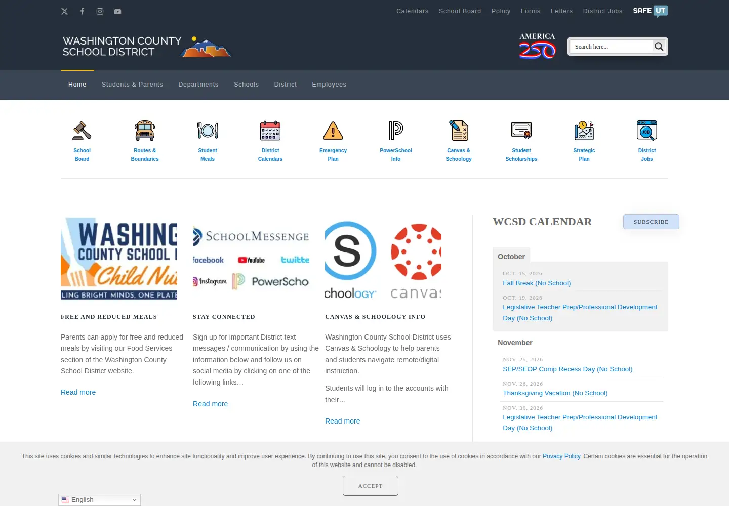Screenshot of washk12.org
