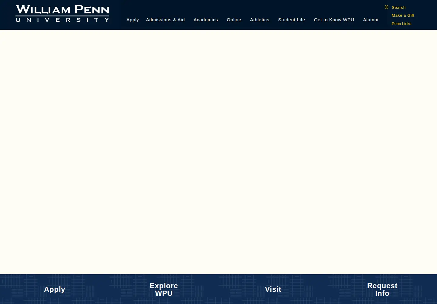 Screenshot of wmpenn.edu