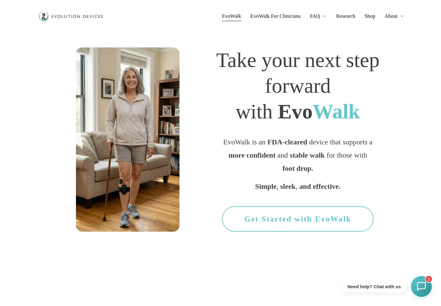 Screenshot of evolutiondevices.com