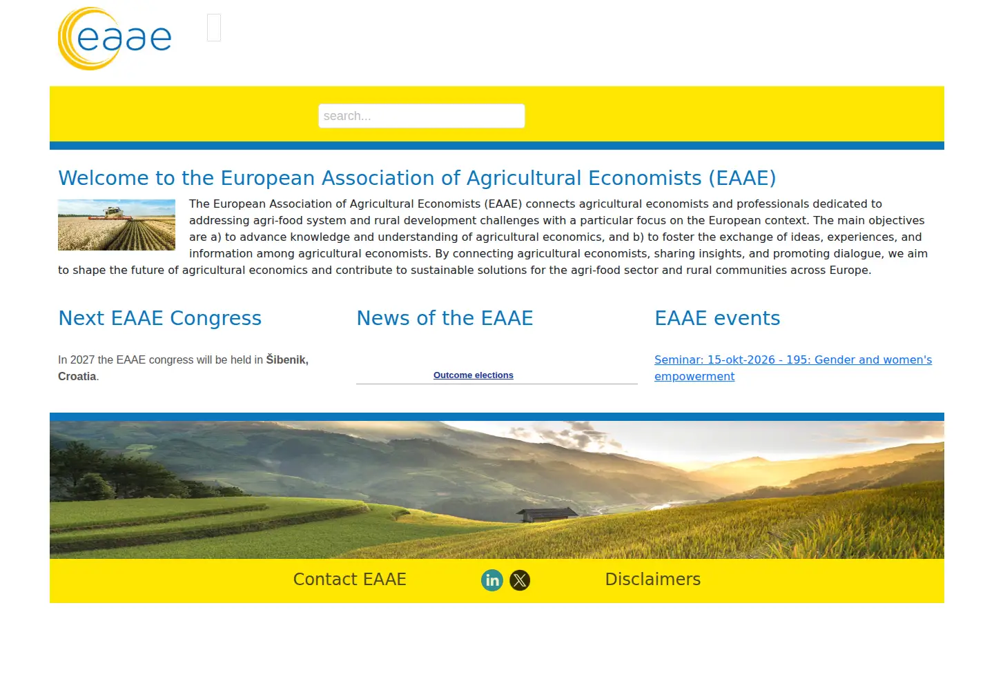 Screenshot of eaae.org