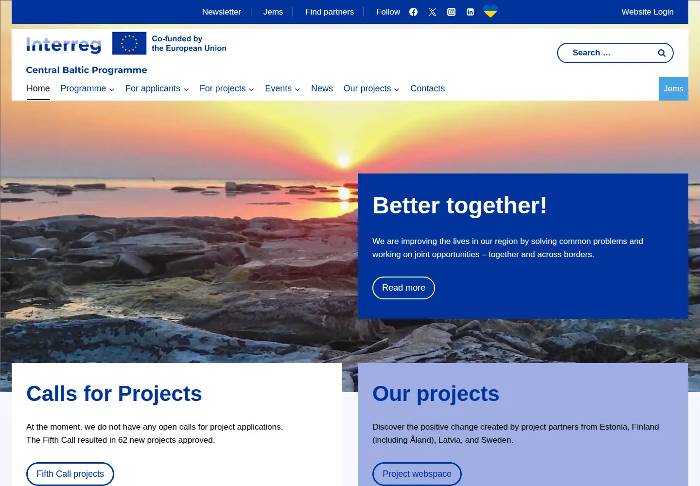 Screenshot of centralbaltic.eu