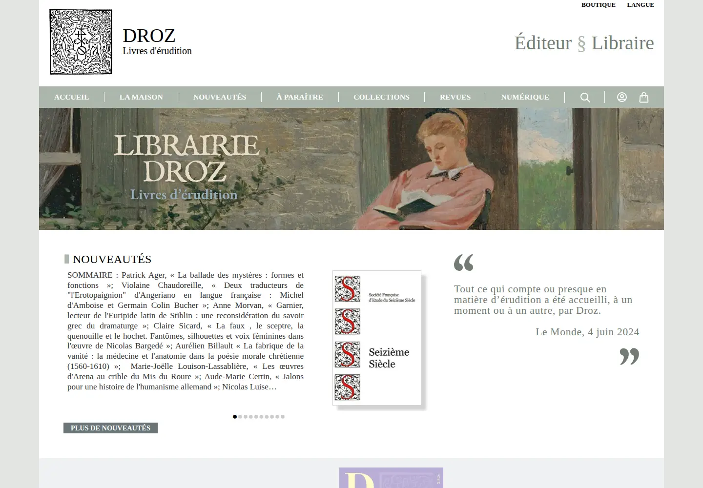 Screenshot of droz.org