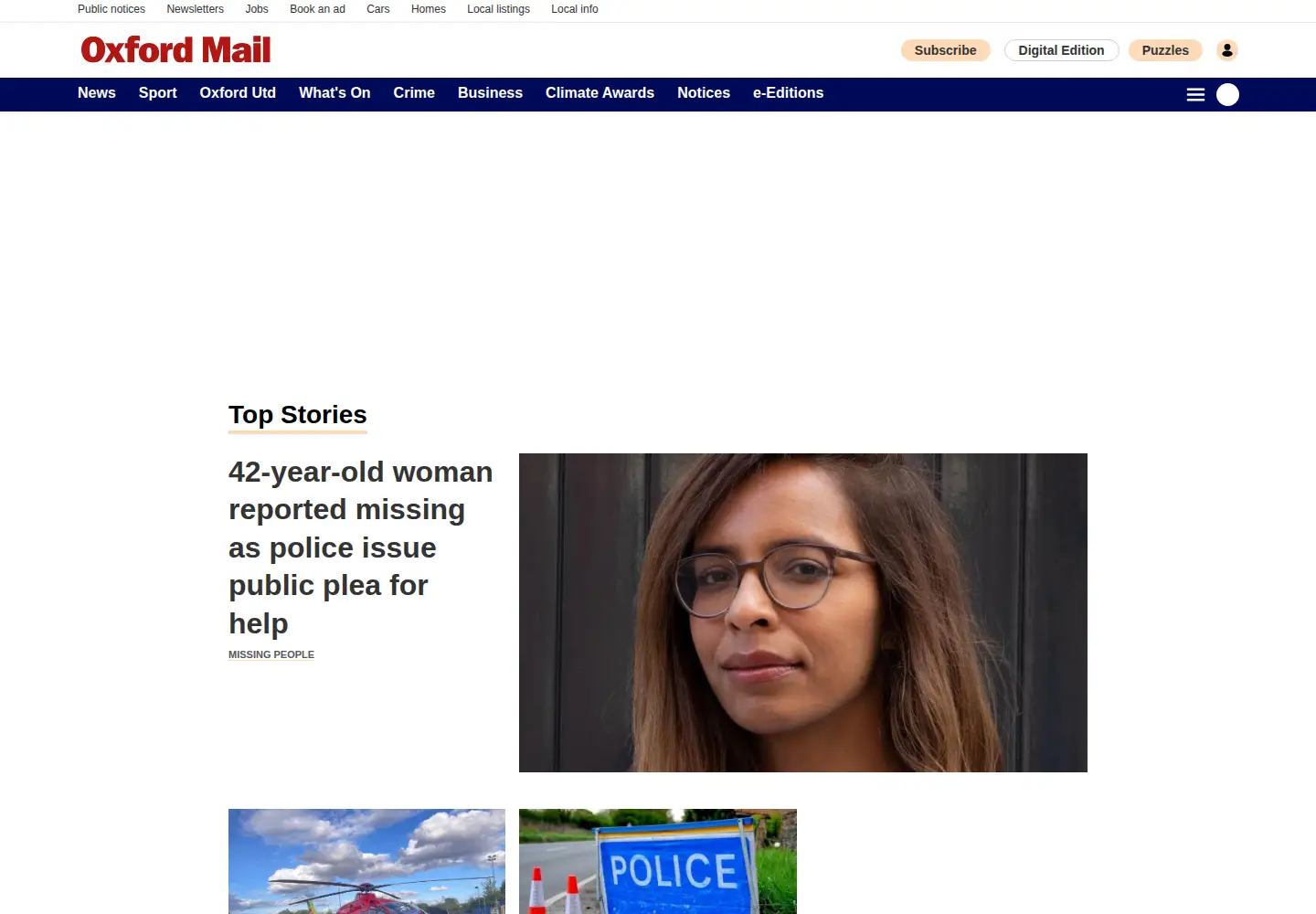 Screenshot of oxfordtimes.co.uk