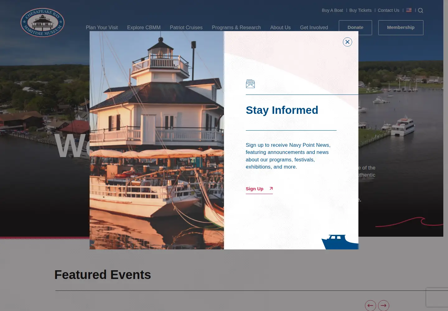 Captured homepage of cbmm.org in the current scan