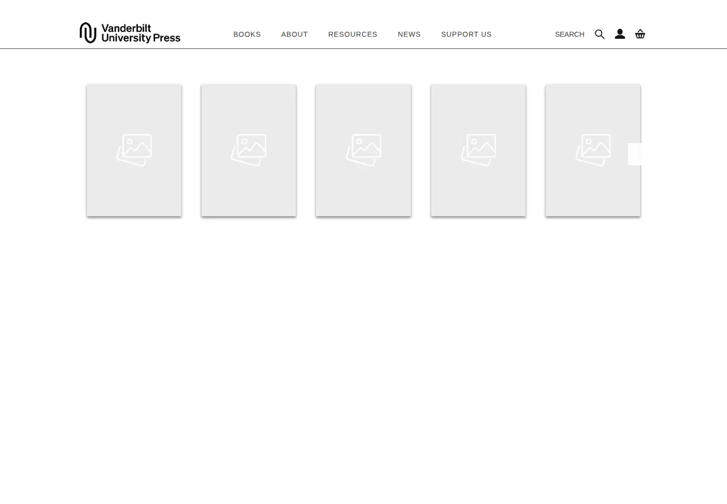 Screenshot of vanderbiltuniversitypress.com