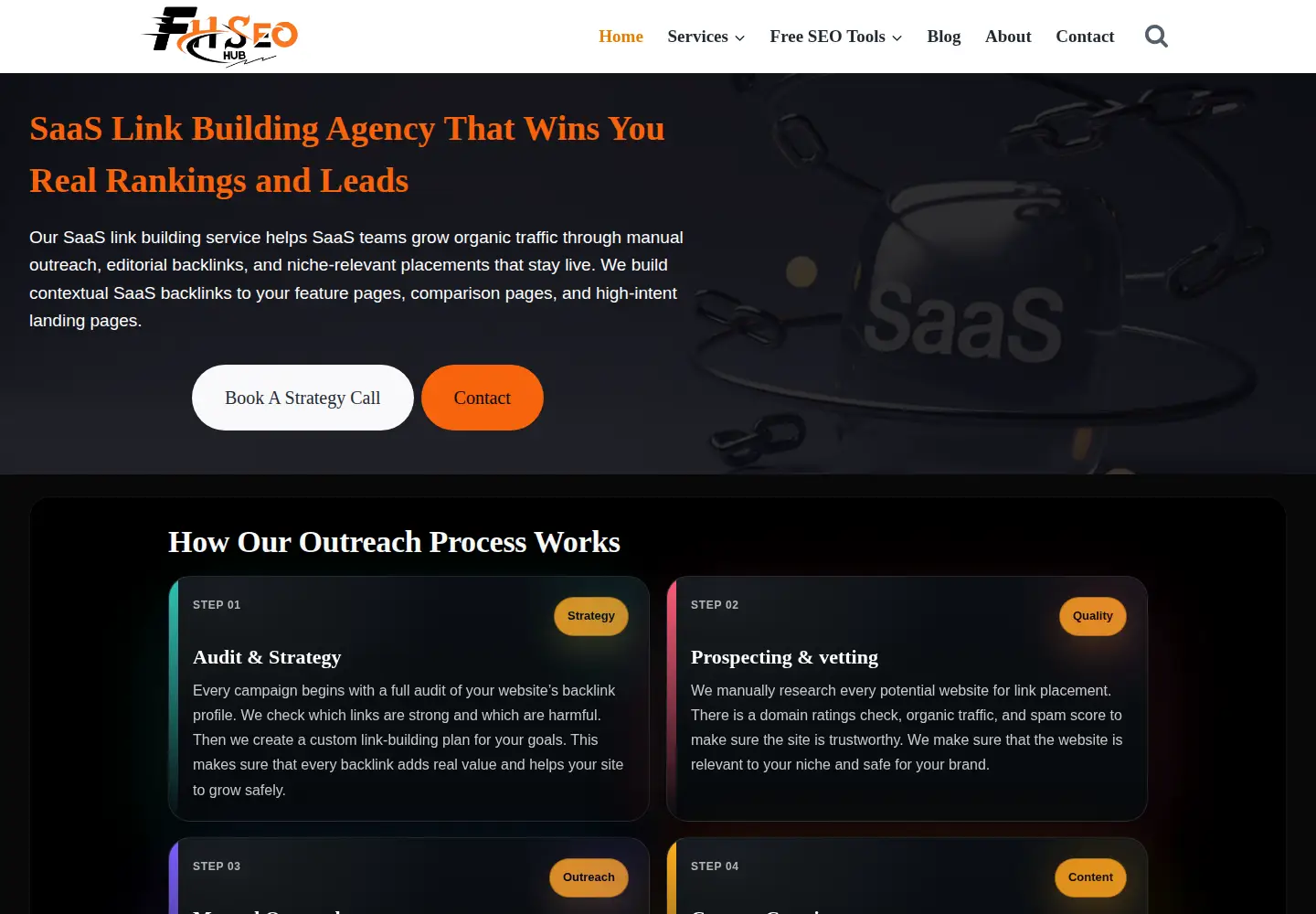 Screenshot of fhseohub.com