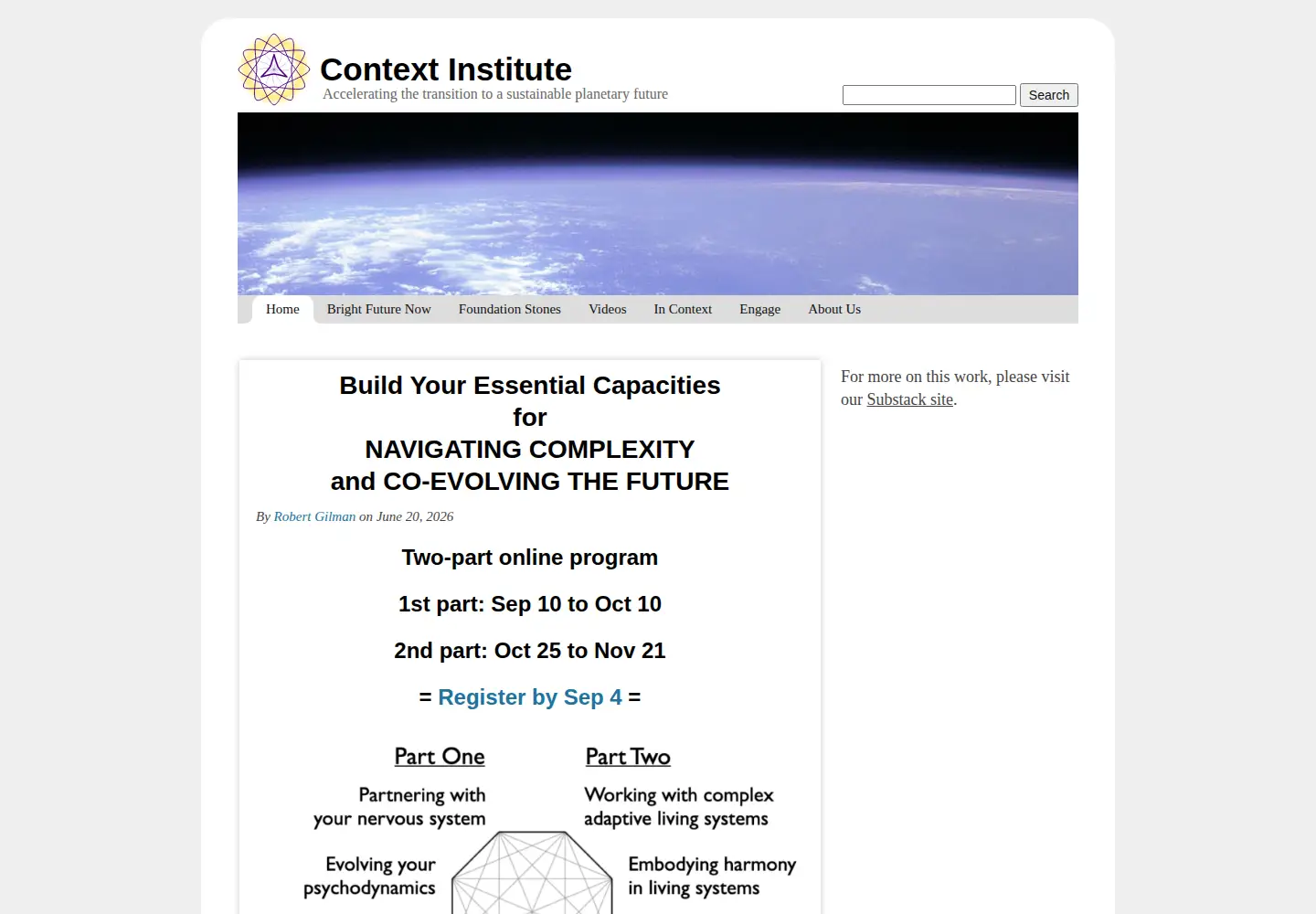 Screenshot of context.org