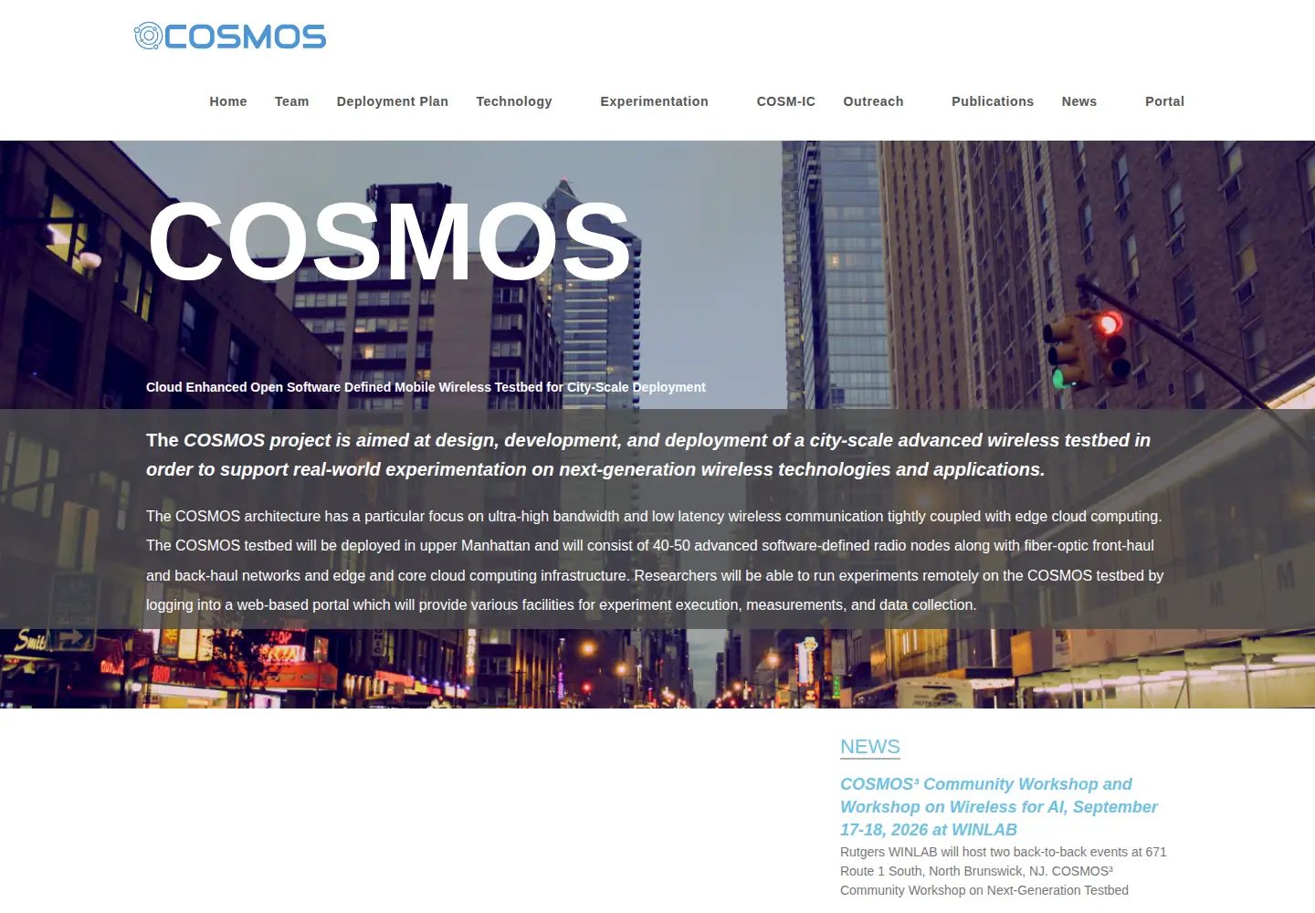 Screenshot of cosmos-lab.org