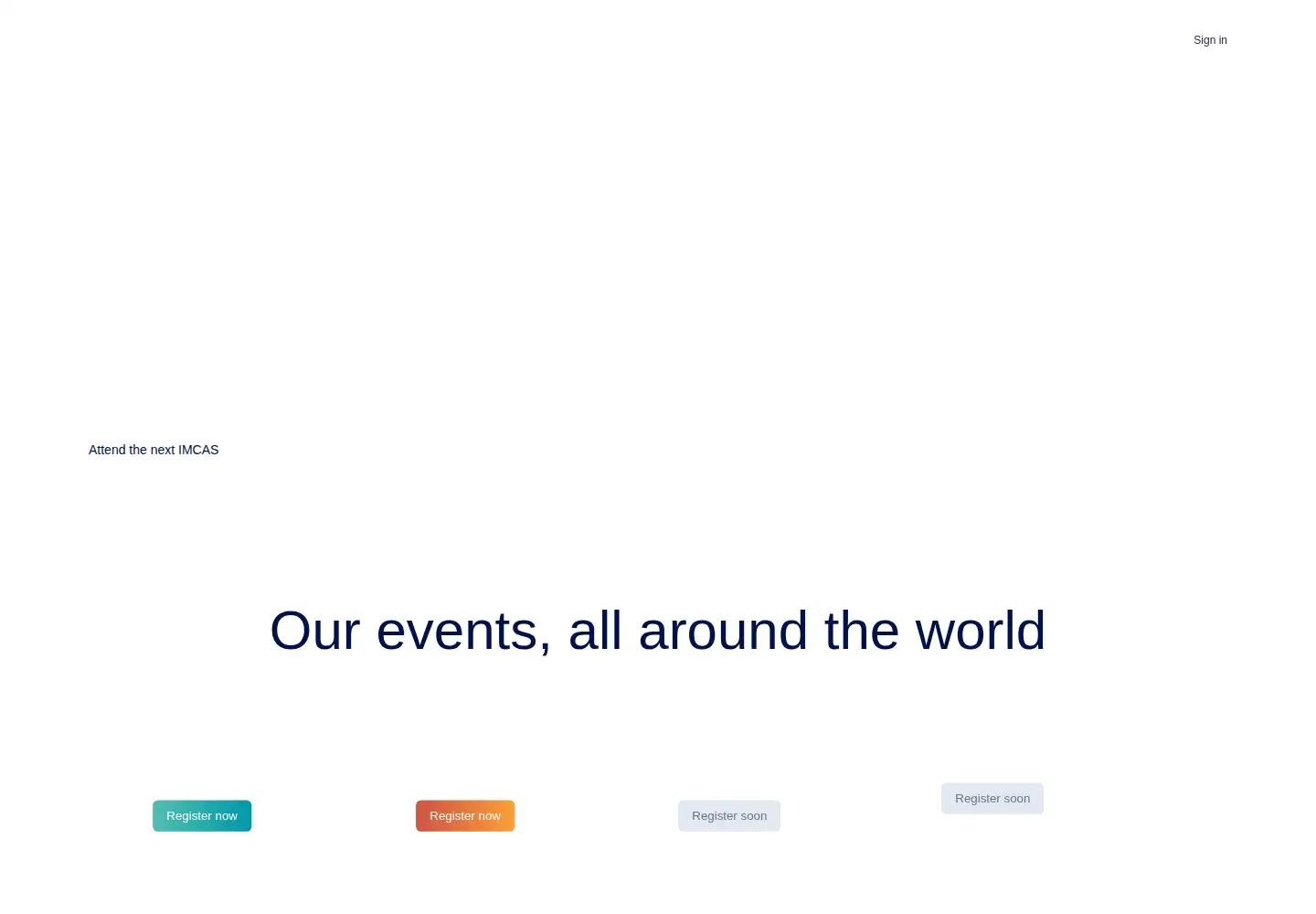 Screenshot of imcas.com