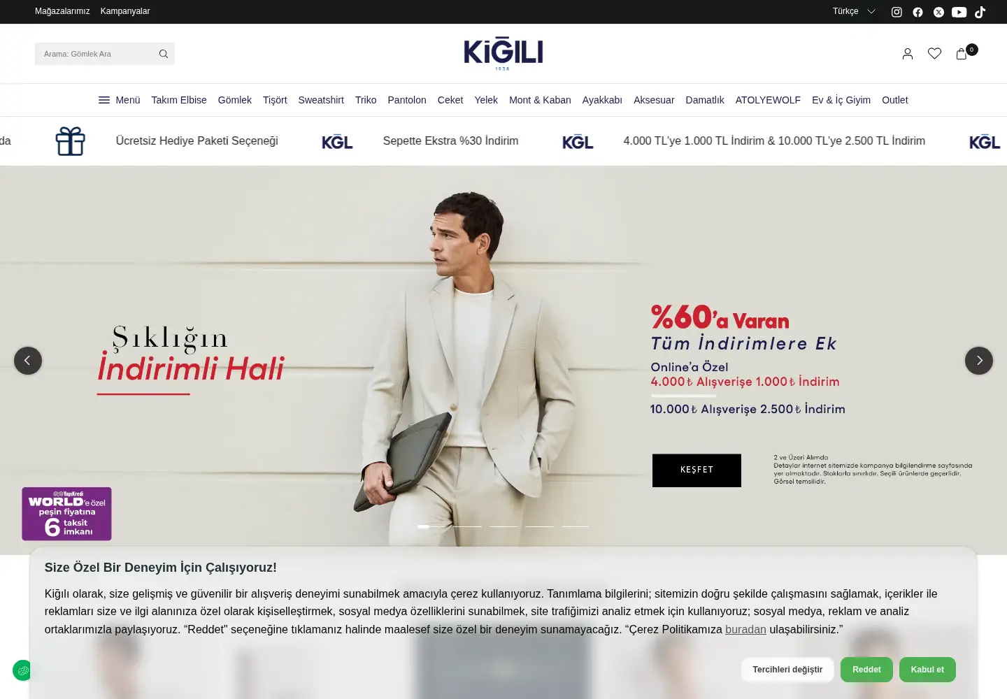 Screenshot of kigili.com