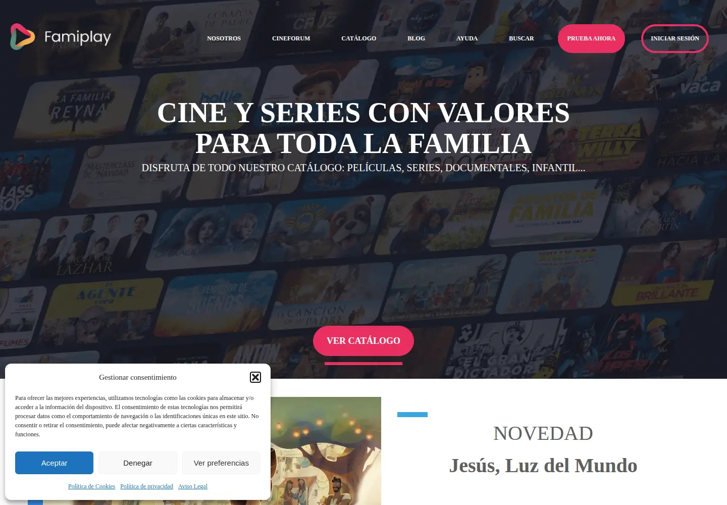 Screenshot of famiplay.com