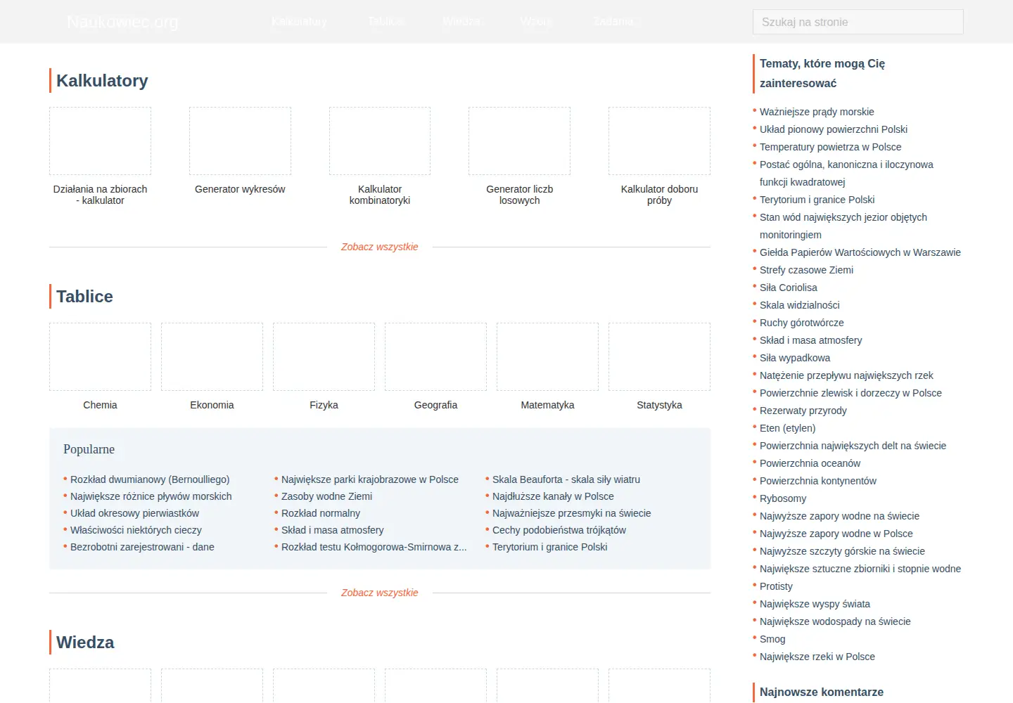 Screenshot of naukowiec.org